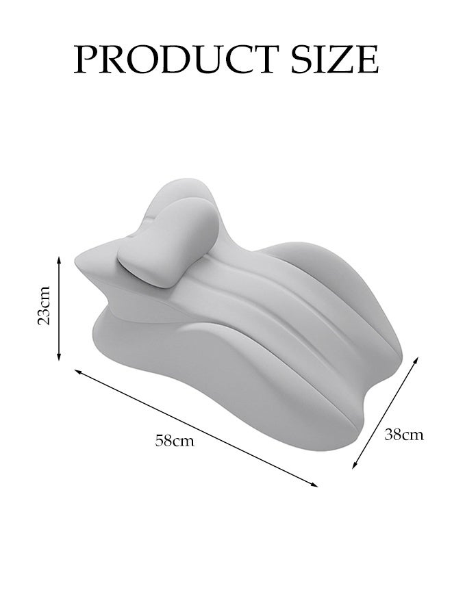 DUNISO Memory Foam Ergonomic Wedge Pillow,Prone Pillow for Sleeping,Bed Pillow for Sitting Up,Reading Pillow in Bed,with Removable Cover,Anti Slip, Comfortable and Durable,for Sitting Up, Back, Neck, and Leg Pain Relief - Image 2